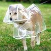 Capa de Chuva para Animal de Estimação Capa de Chuva Transparente para Cão Impermeável e à Prova de Vento Roupa para Animal de Estimação Cão Grande Animal de Estimação Cão Fantasia para Animal de Estimação