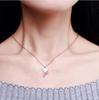 18K Rose Gold Necklace Women'S Titanium Steel Short Cute Little Fox Color Gold Necklace Collarbone Chain Item