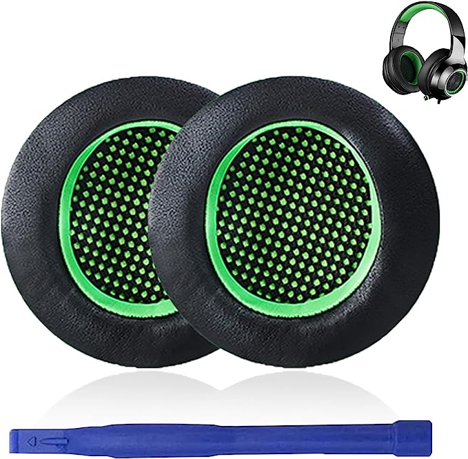 

1 пара чехлов для наушников, износостойкие защитные накладки для EDIFIER HECATE G4/G4PRO/G30/GM660 чёрный/зелёный