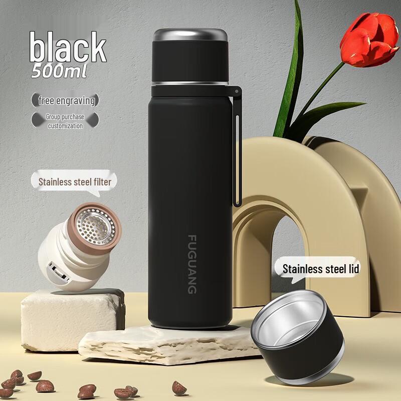 FUGUANG 500ml 316L Stainless Steel Double-Drink Insulated Bottle