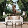 Any Size Mural Wallpaper 3D Stereo Dinosaur Forest Wall Mural Children's Bedroom Creative Home Improvement Photo Mural