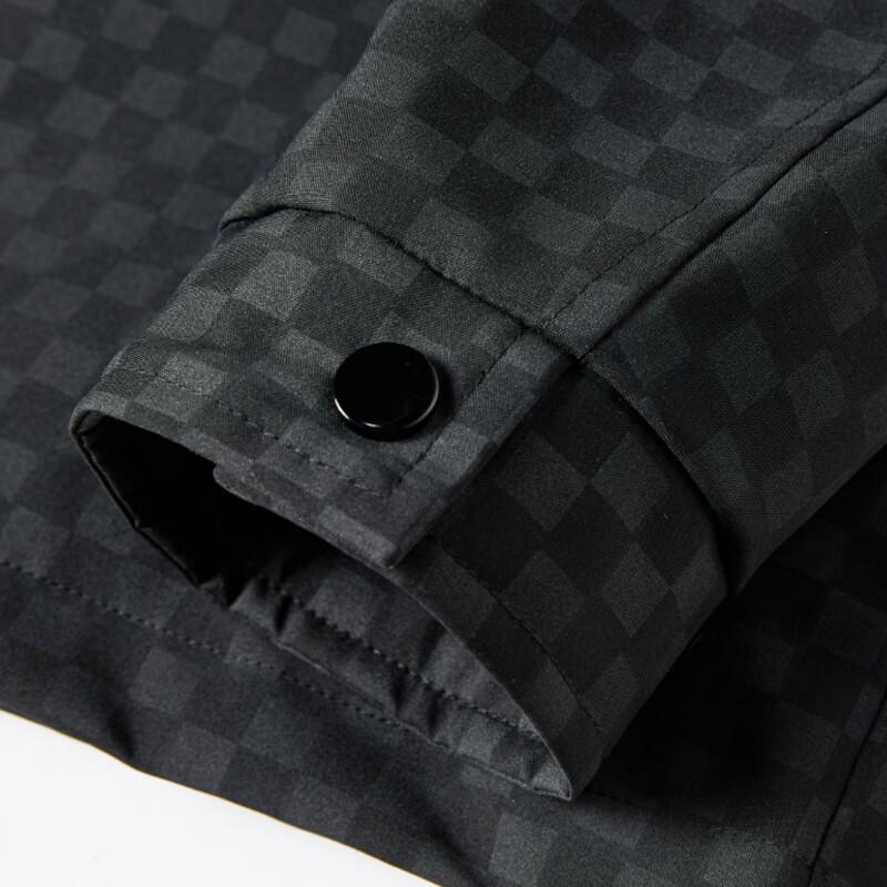 FIRS Men's Spring/Autumn Checkered Lapel Jacket