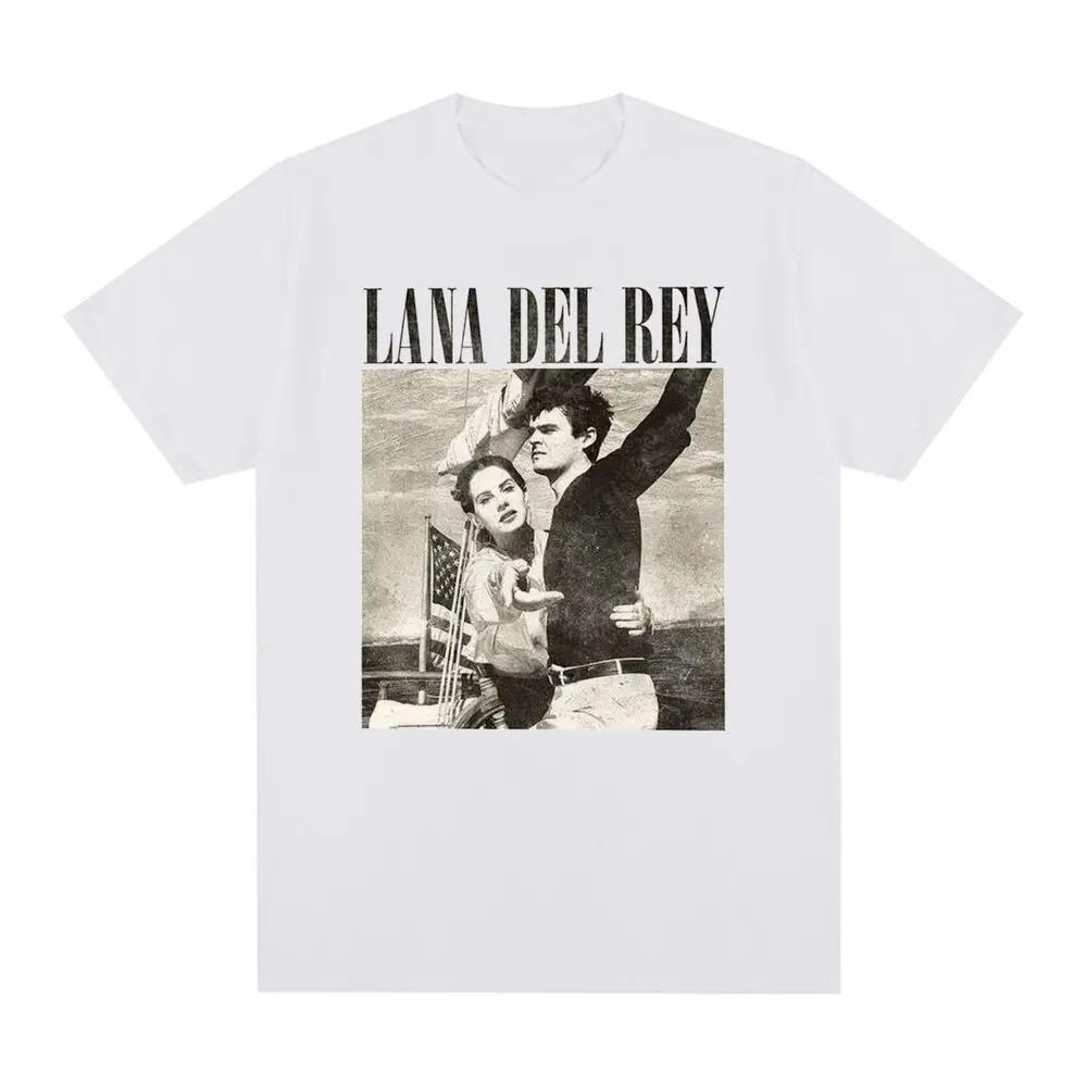 Men's Graphic T-shirt Cotton Crew Neck Lana Del Rey T-Shirt Graphic Print Tees Unisex Cotton Sailing