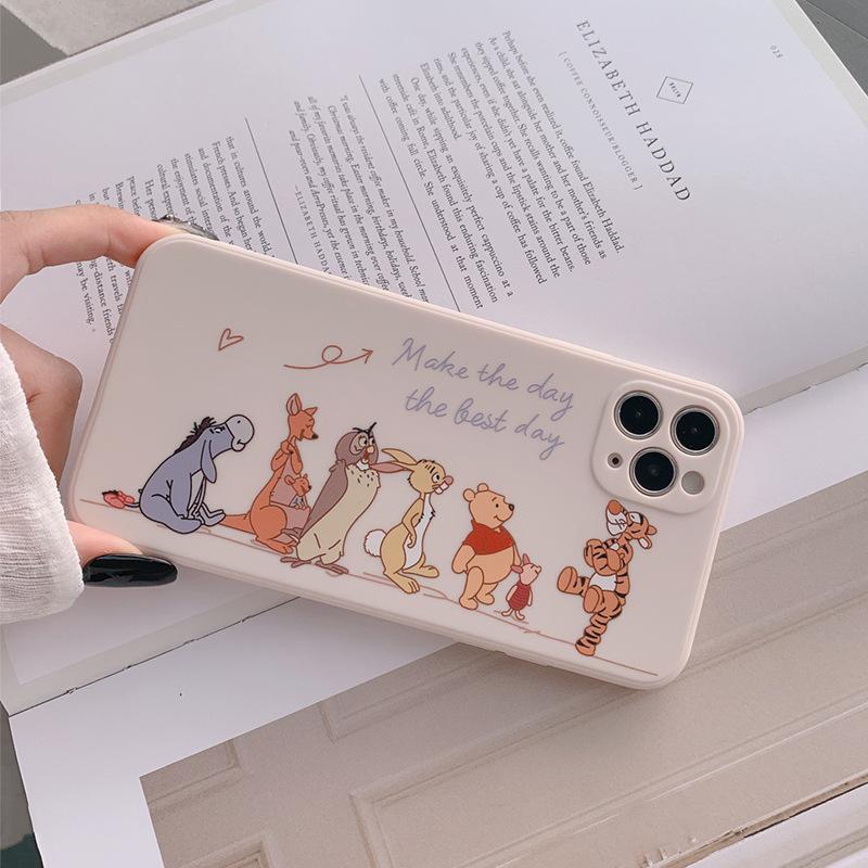 Milk Tea Bear 16 Apple 15 Mobile Phone Case IPhone 13 Pro Applicable 8plus All Inclusive 14 Soft 11 Sets Xs Max