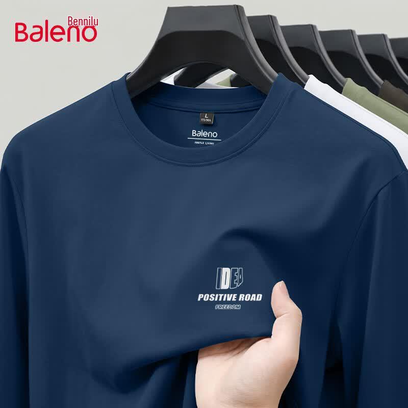 Baleno Men's Long-Sleeve Cotton T-Shirt