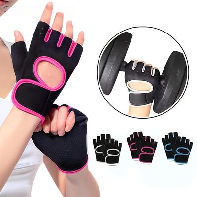 Half Finger Fitness Gloves, Training Gloves, Unisex, Breathable Yoga Equipment Training Gloves, Half Finger Anti Slip Shock-absorbing Riding Gloves