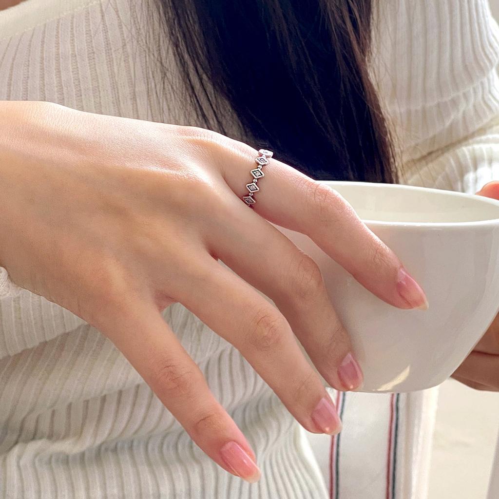 47Bag 925 Silver Layered Rings Shula