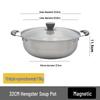Zhishi Thickened Stainless Steel Hot Pot & Soup Pot