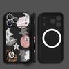 Leopard Print Stars Billiards Case For iPhone 17 Pro Max Magnetic For Magsafe Silicone Cover For iPhone 16 Pro Max Funda iPhone 15 14 13 12 11 16E