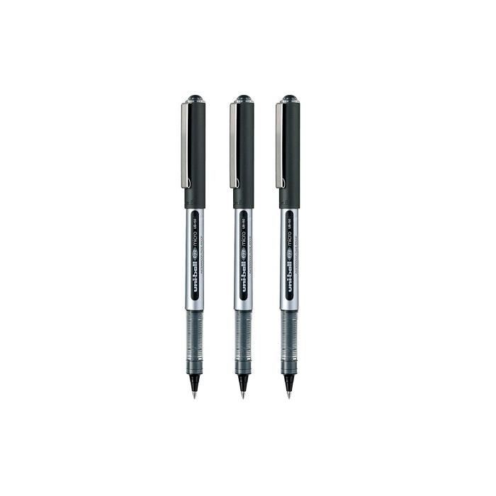 Stylo à bille - UNIBALL - Eye Micro UB-150 - Pack de 3 - Pointe 0,5 mm - Couleur Noir