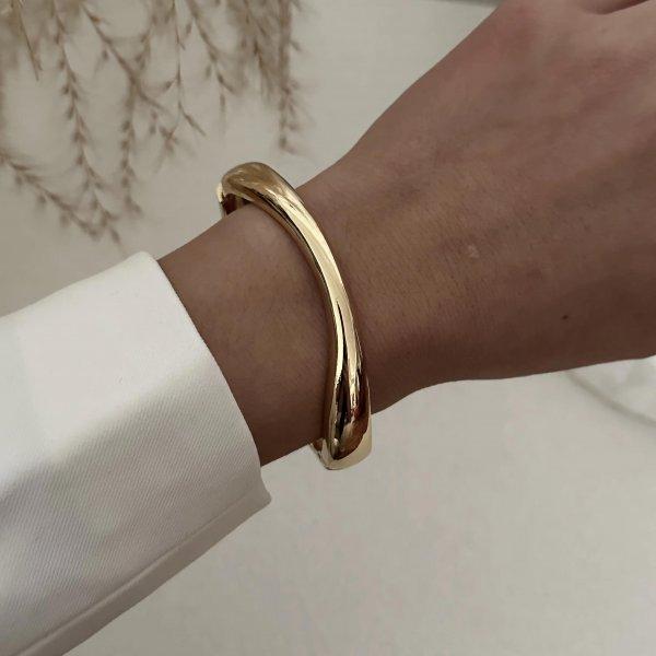 Exaggerated Wide Cuff Bangles Punk Gold Silver Color Geometric Metal Large Bangles for Women Bracelets Men Luxury Jewelry Gift