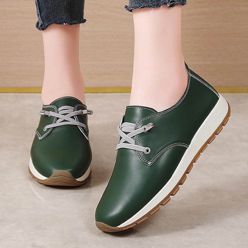 Women's Faux Leather Penny Loafers Driving Walking Moccasins Casual Slip On Comfort for Women Loafer Shoes Lace-Up Business Office Dress Work Shoes