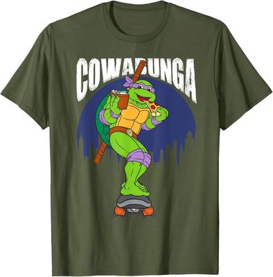 Teenage Mutant Ninja Turtles - Cowabunga Donatello On Skates with Pizza T-Shirt