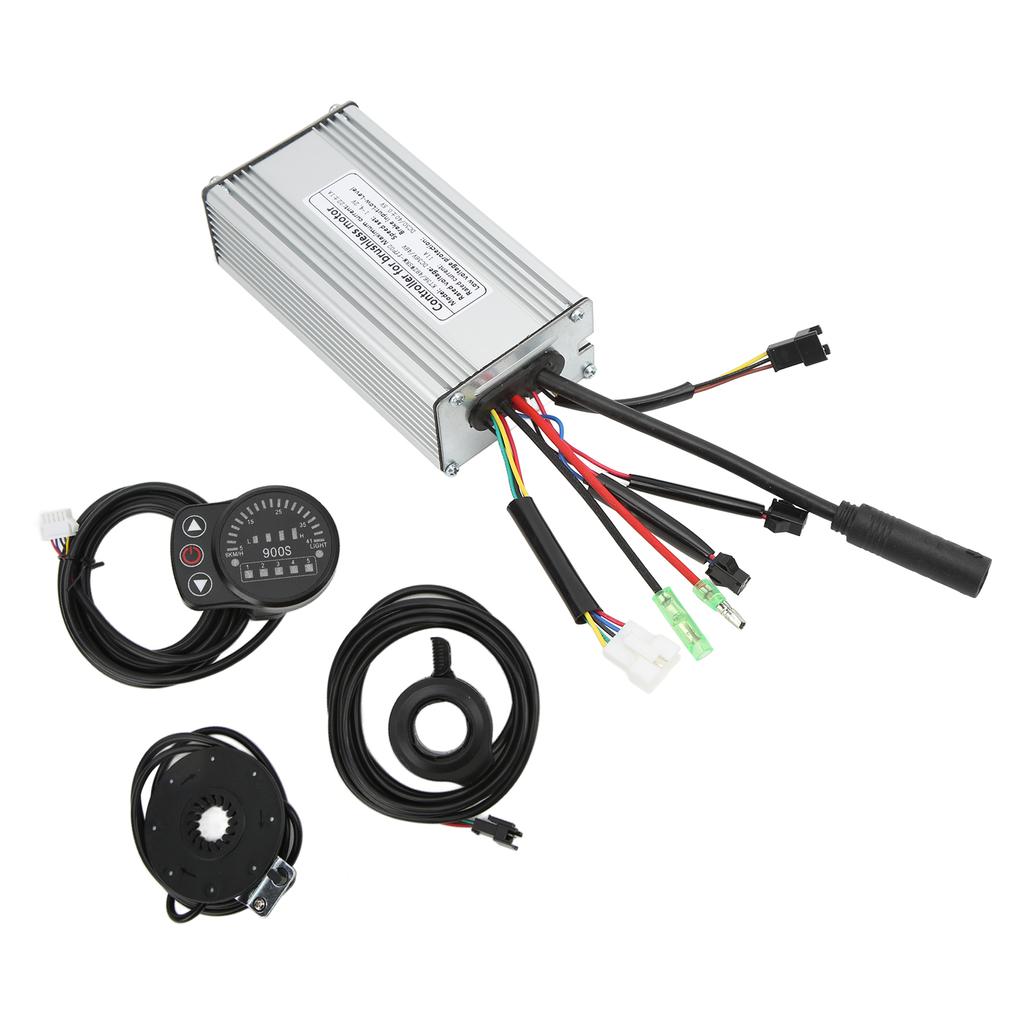 Controlador de Bicicleta Elétrica Sistema de Controle de Onda Quadrada 22A Kit para Motor 500W LED900S