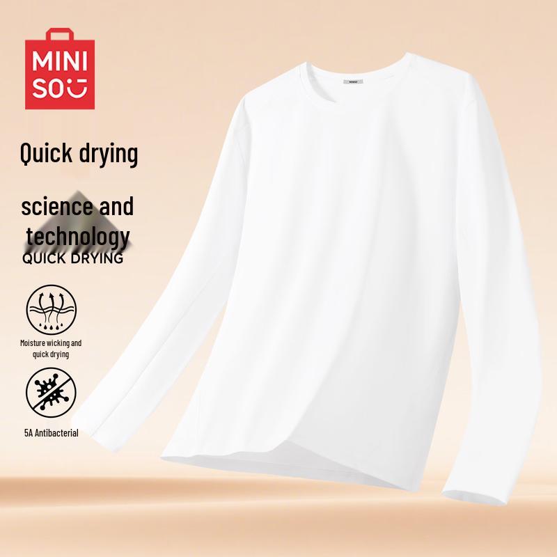 MINISO Men's Long-Sleeve Quick-Dry T-Shirt