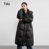 Yalu Women's Long Hooded Winter Down Jacket