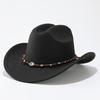 Men's and women's outdoor ethnic wind sun protection travel windproof sun hat big brim top hat knight hat western cowboy hat