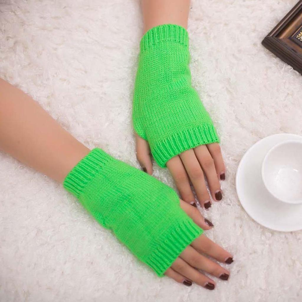 2020Fingerless Gloves Mitten Girl Women Soft Arm Warm Knitted Winter Warm Keep Gloves Mittens for Women Cold Weather Women Mittens