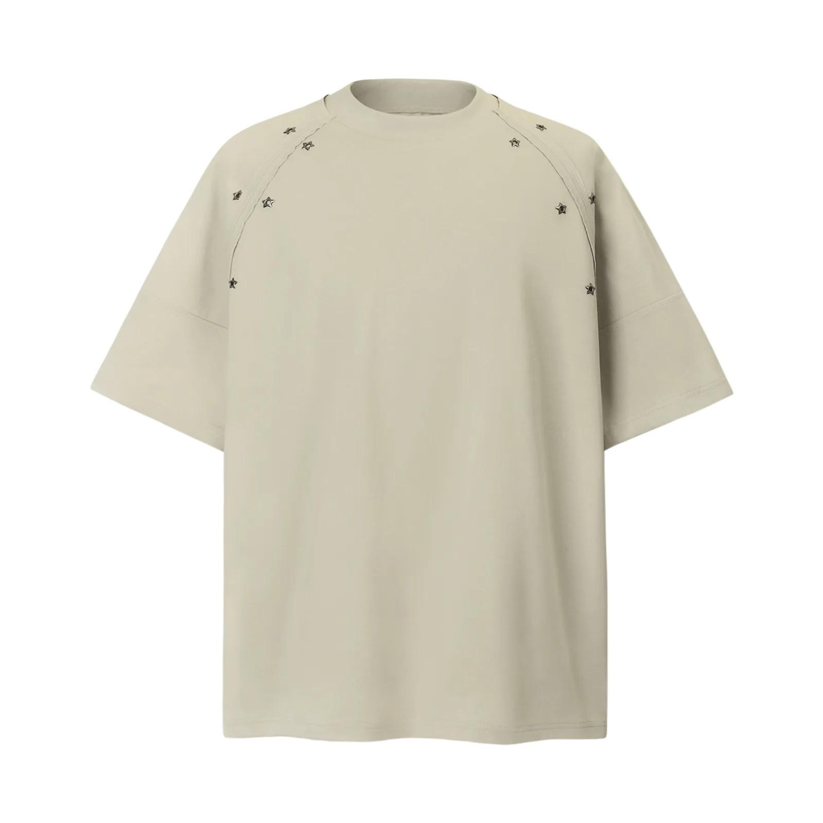 

Мужские футболки в японском стиле, однотонные, модные, с принтом, топы, футболки, летние, для пар, повседневные, с круглым вырезом, с коротким рукавом, мужские футболки XXL хаки