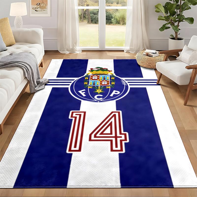 Tapete FC Porto Capacho para Sala de Estar ou Quarto Tapete Protetor Sob Cadeira Decoração de Escritório Presente de Natal Presente de Aniversário