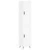 VidaXL Buffet haut Blanc 34,5x34x180 cm Bois d'ingénierie 3198761