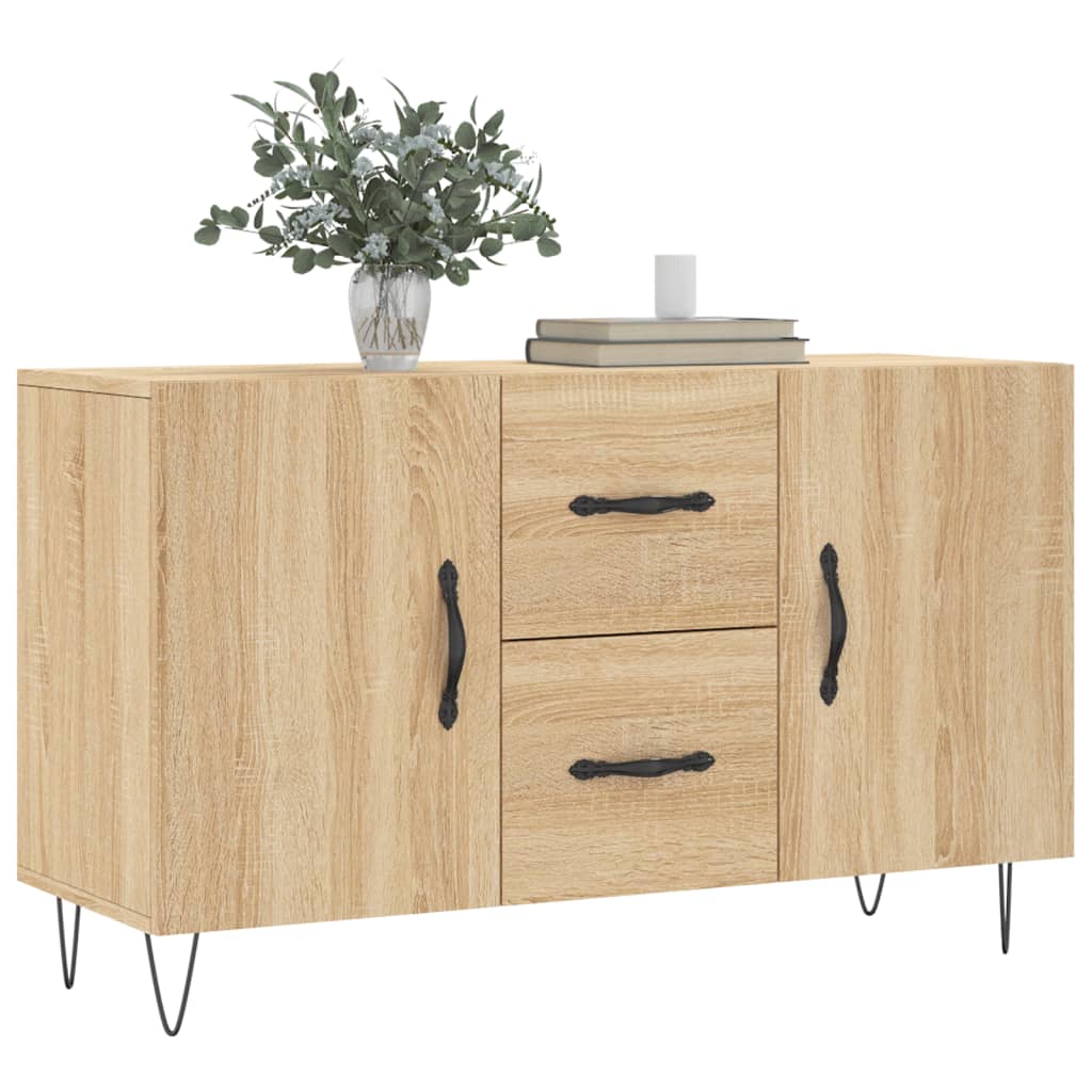 Vidaxl Komoda, Dąb Sonoma, 100X36X60 Cm, Materiał Drewnopochodny