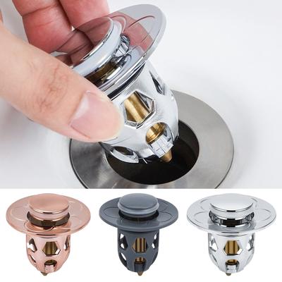 Univerzálna zátka na únik vody do umývadla, vyskakovacie jadro z nehrdzavejúcej ocele Push Sink Converter Push Bounce Water Plug