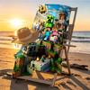 Gamer Print Beach Towel Design, Soft, Lightweight. for Home Bathroom, Spa, Pool, Yoga, Surfing, Camping, Gift for Family, Friend