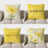 Home Decor Vibrant Yellow Daisy Pillow For Home Decor Pattern Cushion Cover Suitable For Sofa Bedroom Car Pillow Cover