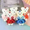 10 Pezzi 12cm Orso Fiore Mazzo Giocattolo Bambola Cartone Animato Orsacchiotto Mazzo Regali Laurea Compleanno Matrimonio Decorazioni Festa