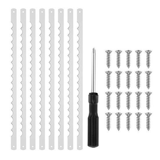 

8 шт. ножей для нарезки хлеба из нержавеющей стали, сменные лезвия, зубчатые лезвия для легкой нарезки, многоцелевой кухонный инструмент для домашнего хлеба 8pcs