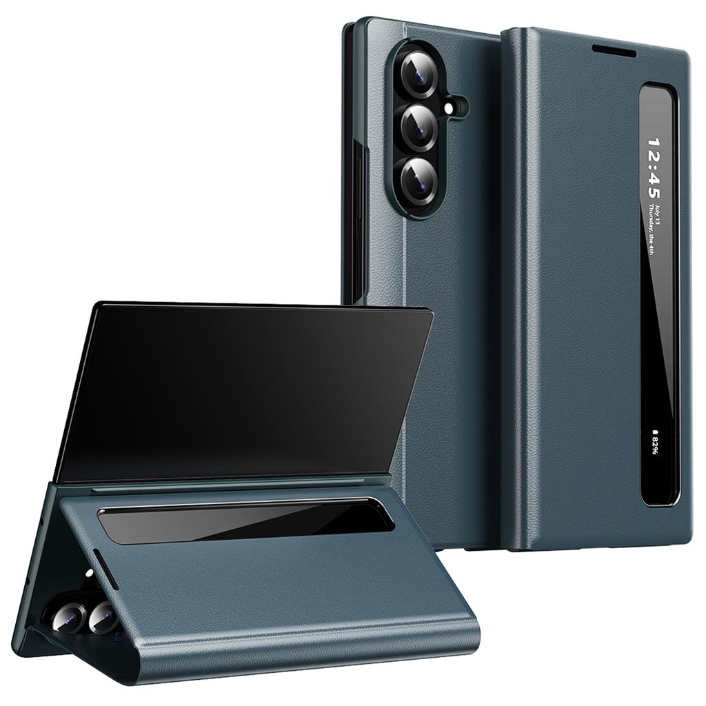 For Samsung Galaxy Z Fold7 5G Case Smart View Window Leather Phone Cover