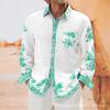 Stylish printed long-sleeve shirt, casual and versatile for daily wear.