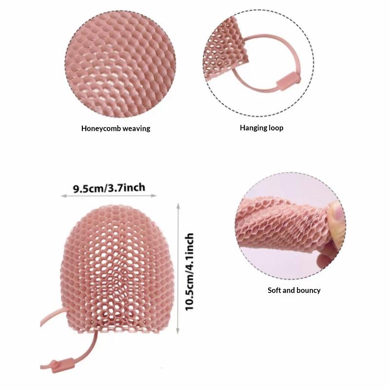 Honeycomb Exfoliating Shower Finger Caps Body Scrub Cleansing Bath Mitt Breathable Odorless Skin Care Tool Multi-Color