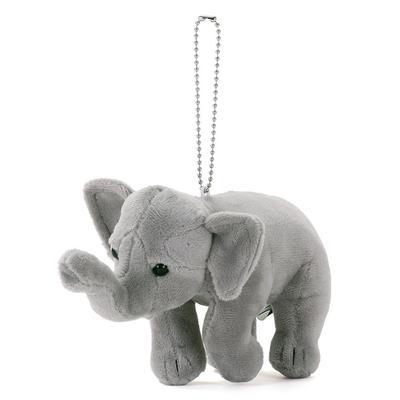 [COLORATA] Colorata Plush Mascot Asian Elephant (Realistic Wild AnimalChain Included) Cute Animal Keychain Doll Gift Present (Twice Checked) 
