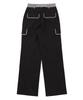 DELICCENT Low-Rise Pocket Pants [Black]