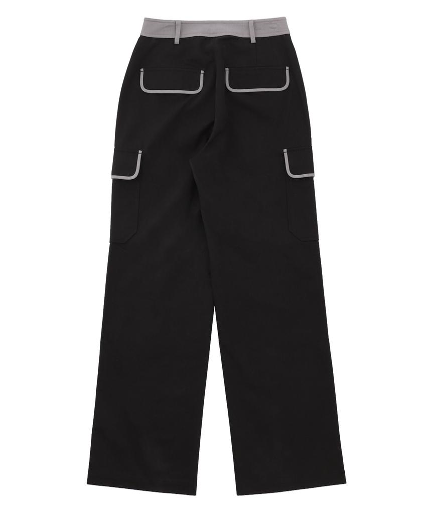 DELICCENT Low-Rise Pocket Pants [Black]