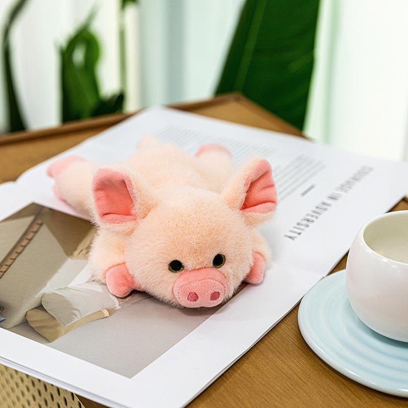 

Кулон в виде пальмового сокровища, кукла-свинка, милая плюшевая игрушка, сумка-свинка, подвесное украшение, кукла, подарок на день рождения [Lying Position 22cm; Sitting Position 15cm]