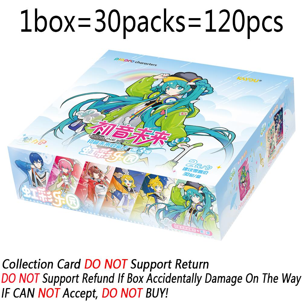 Hatsune Miku Collection Cards Rainbow Park Series Virtual Singer Charm Characters Creative Peripheral Card Gifts
