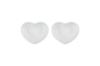 Heart Dish S 2-piece Set White Luster
