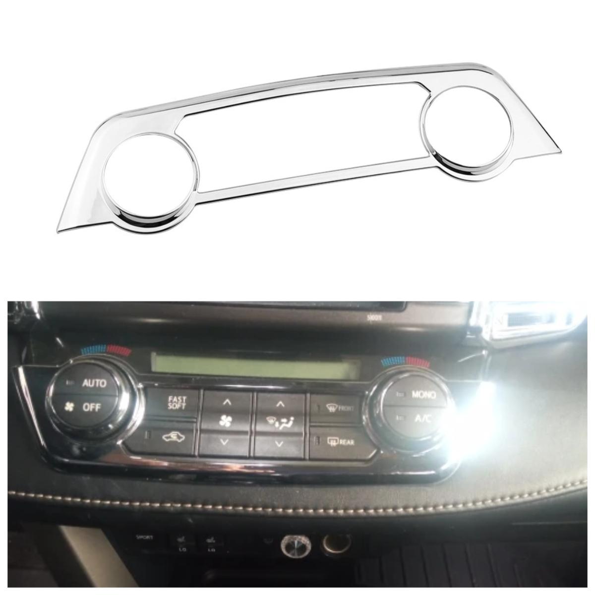 

Автомобильная ABS Хром Накладка на Панель Управления Кнопками Кондиционера для Toyota RAV 4 RAV4 2014 - 2016 Аксессуары серебряный