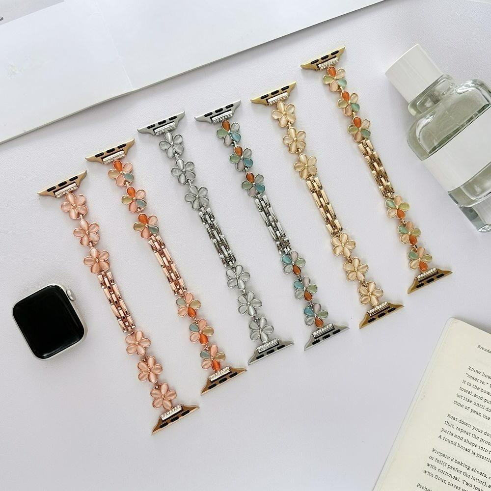 five Petaled flower Watch Strap For Apple Watch Bands 49 46 42 41 40 38 45 44mm Correa For iWatch S11 Wristband 10 9 8 Bracelet