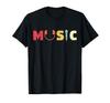 Music Headphone and Microphone Distressed T-shirt
