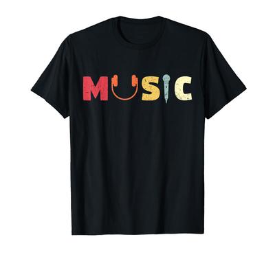 Muziek Koptelefoon en Microfoon Verweerd T-shirt