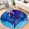 1PC Wolf Pack Office Round Area Rug, Mat Suitable For Office, Under Office Chairs Bedroom Living Room Home Decor, Room Deco