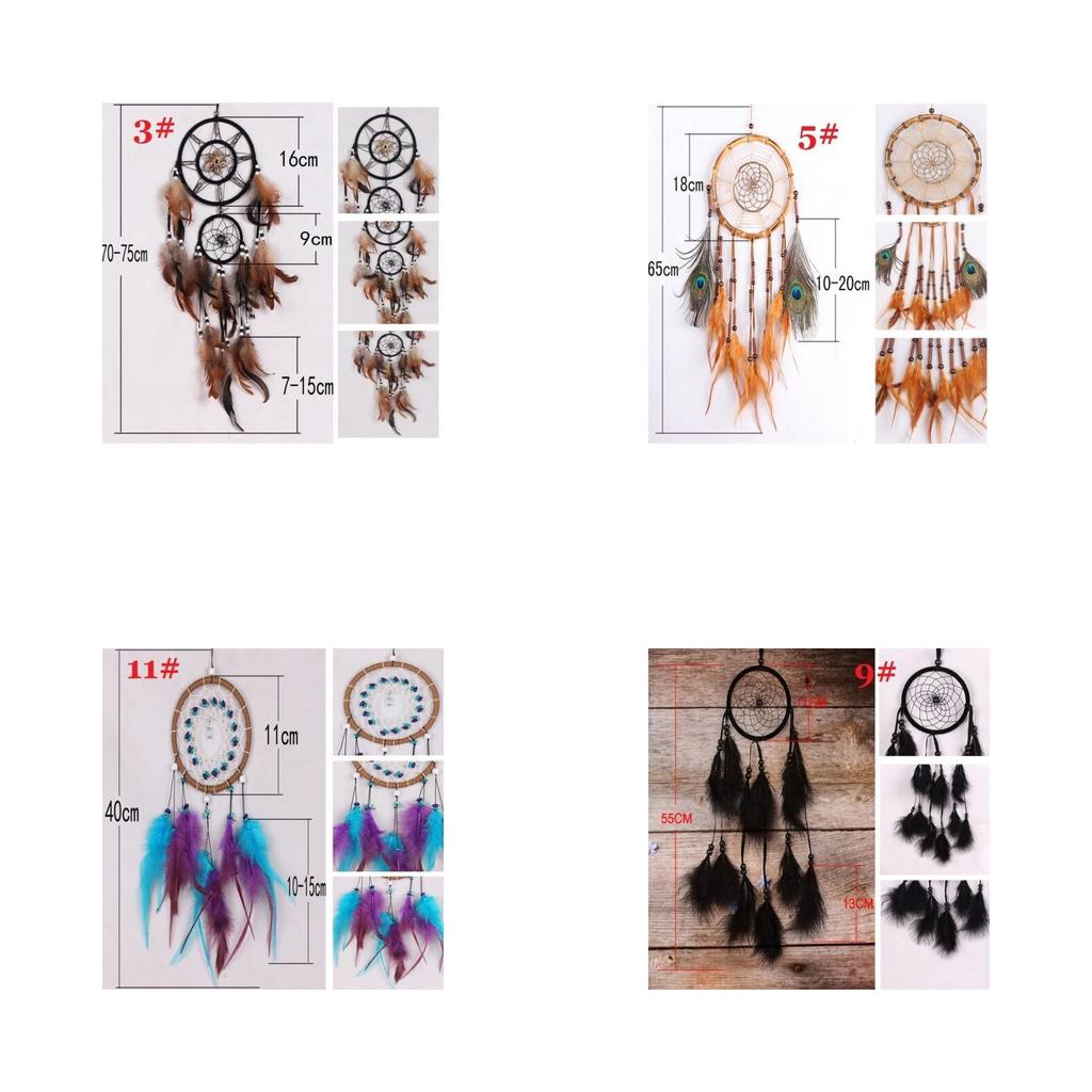Exquisite Handmade Dream Catcher With Gorgeous Feathers For Car And Wall Decoration