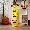 Halloween Decorative Pumpkin Lantern with Light LED Pumpkin Lantern Halloween Pumpkin Light for Indoor Outdoor Home Party Yard