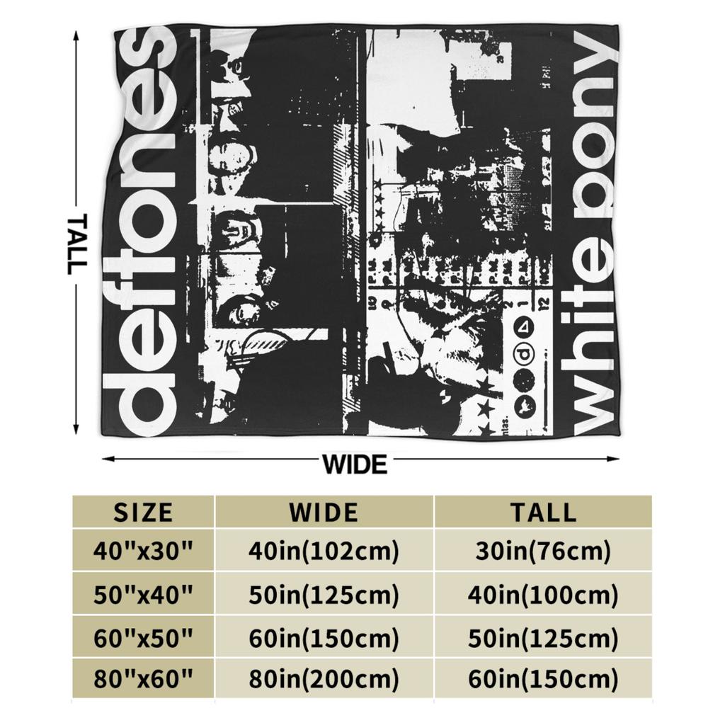 Deftones White Pony Sachen Decken Leichtes Dünnes Samt Alternative Metal Band Überwurfdecke Bequemes Teppichstück