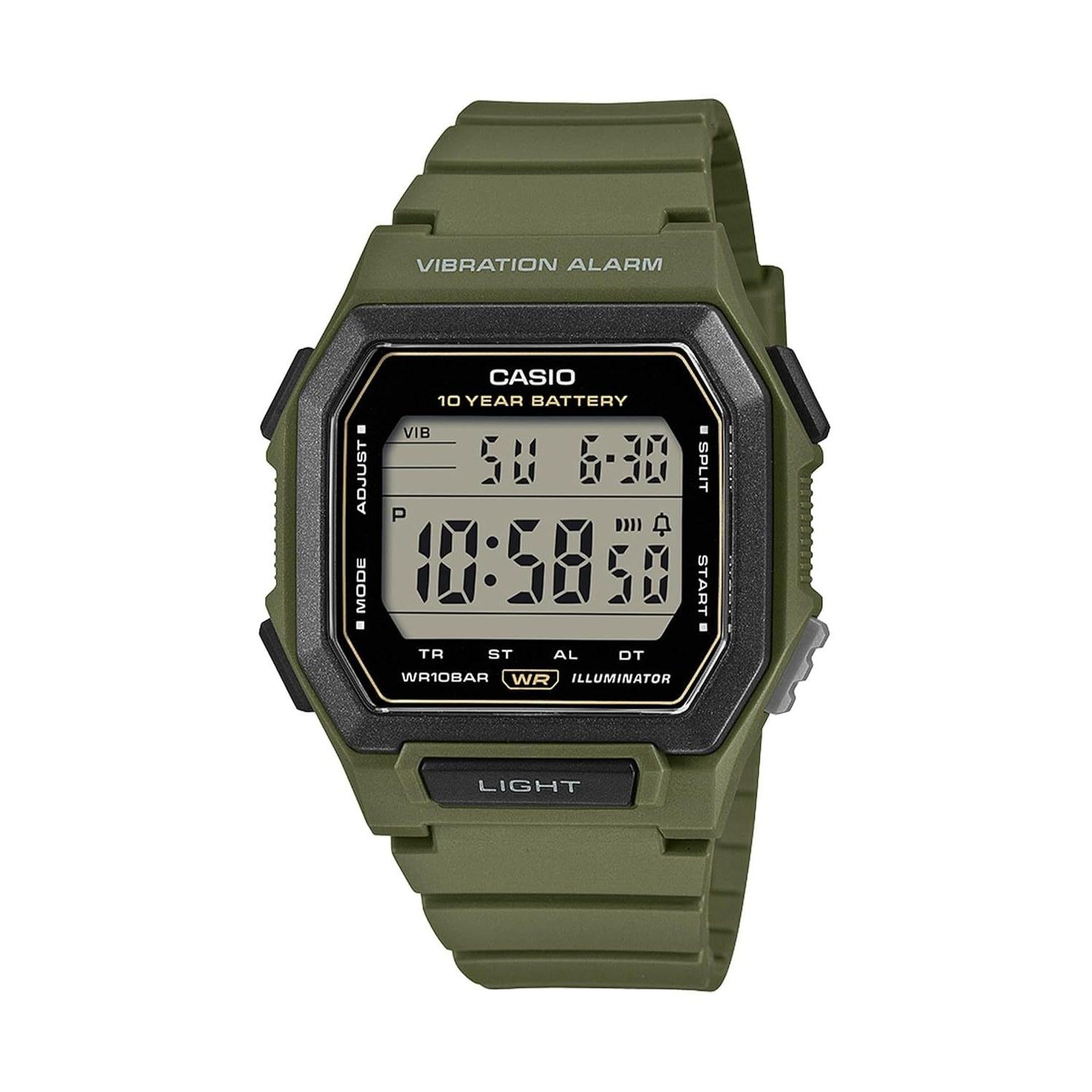 Casio wristwatch Collection W-738H-3AJF mens olive