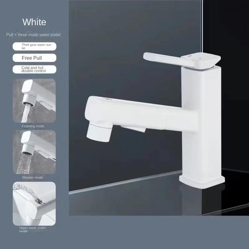 

Медный корпус, верхний выпуск воды, выдвижной кран для бытовых горячих и холодных туалетов, умывальника для мытья рук и полоскания рта